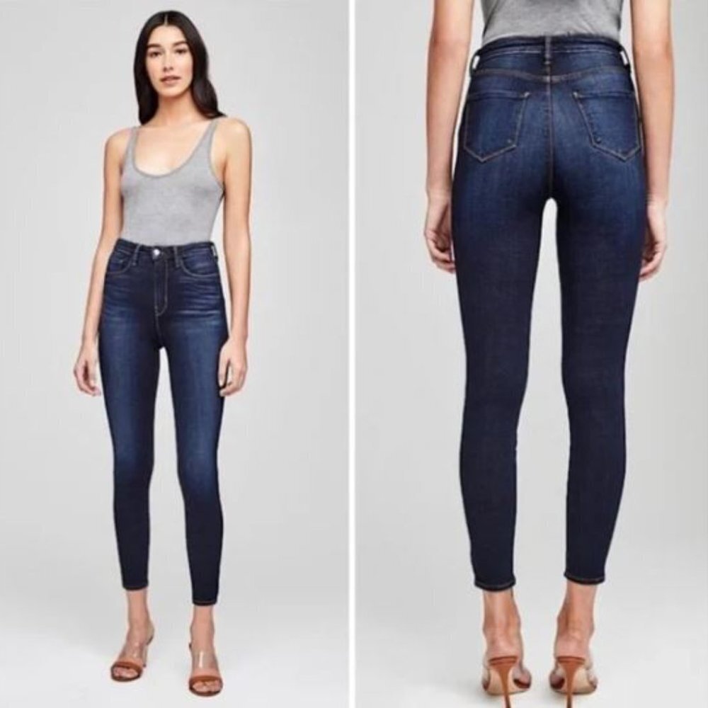 L'Agence Marguerite TED-NAT Dark Blue Denim Jeans Size 25 NWT